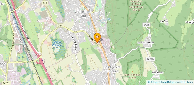 localisation de l'entreprise CARLE THIERRY à CHALLES-LES-EAUX