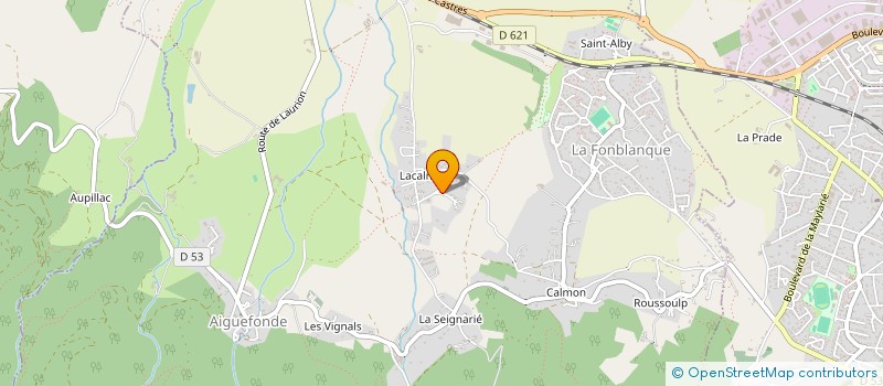 localisation de l'entreprise CARLEANE FINANCES à AIGUEFONDE