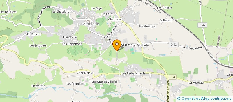 localisation de l'entreprise CARLEMA  AMBIERLE