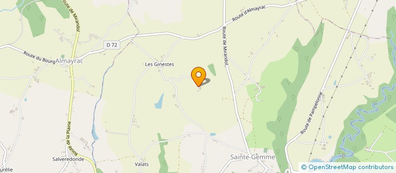 localisation de l'entreprise CARLES  SAINTE-GEMME