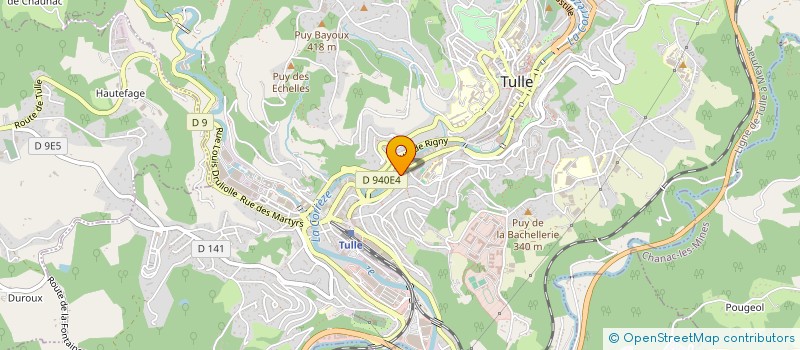 localisation de l'entreprise CARLES-MARQUET  TULLE