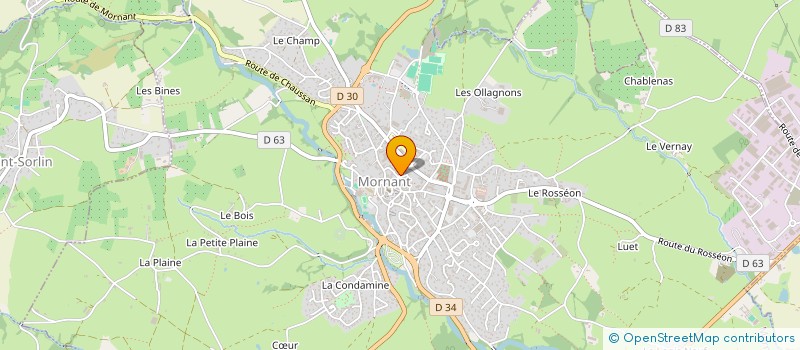 localisation de l'entreprise CARLET & FRERES  MORNANT