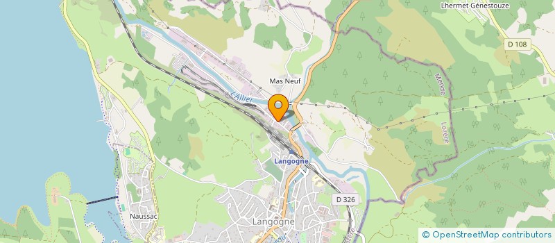 localisation de l'entreprise CARLET PNEUS  LANGOGNE