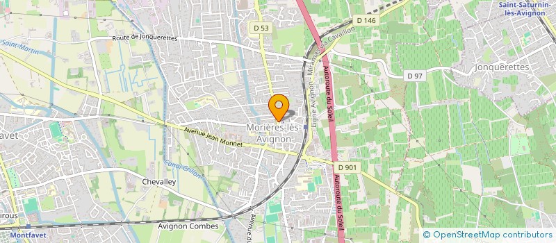 localisation de l'entreprise CARLEVA  MORIERES-LES-AVIGNON