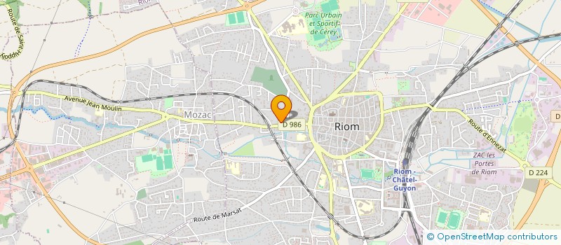 localisation de l'entreprise CARLEVA  RIOM