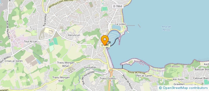 localisation de l'entreprise CARLI à PERROS-GUIREC