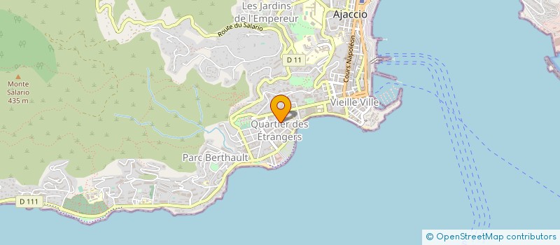 localisation de l'entreprise CARLI ET CIE à AJACCIO
