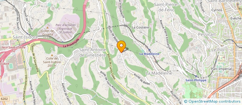 localisation de l'entreprise CARLICCHI PONCAGE à NICE