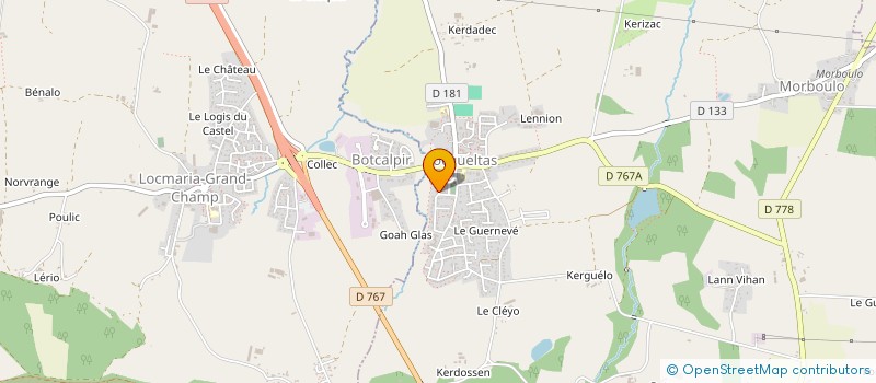 localisation de l'entreprise CARLIER AMENAGEMENT  LOCQUELTAS