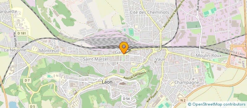 localisation de l'entreprise CARLIER OPTIQUE à LAON