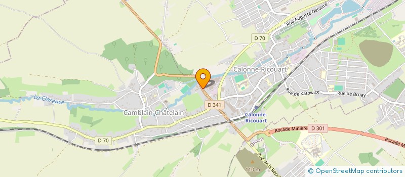 localisation de l'entreprise CARLIER PLASTIQUES & COMPOSITES à CALONNE-RICOUART