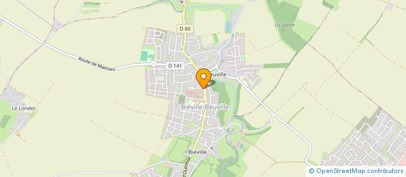 localisation de l'entreprise CARLIER TRIOREAU  BIEVILLE-BEUVILLE