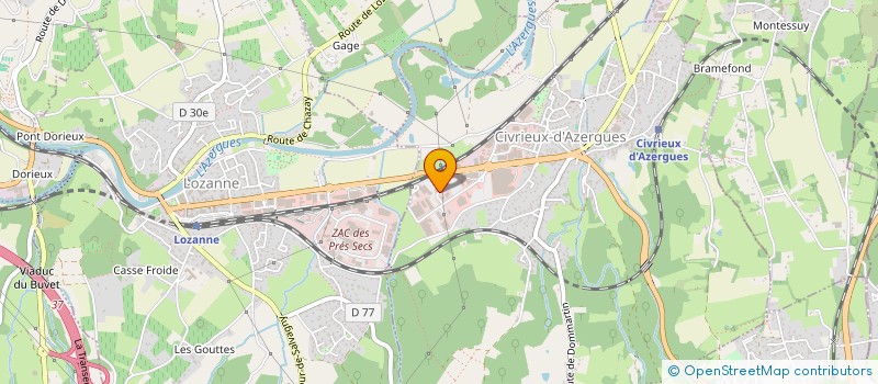 localisation de l'entreprise CARLIFE PARTS BY AZERGUES PIECES AUTO à CIVRIEUX-D'AZERGUES