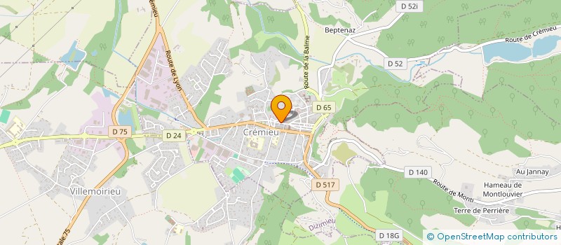 localisation de l'entreprise CARLIMM  CREMIEU