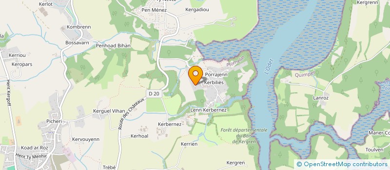 localisation de l'entreprise CARLIN GALLAND  PLOMELIN