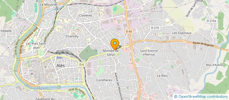 localisation de l'entreprise CARLINA à ALES