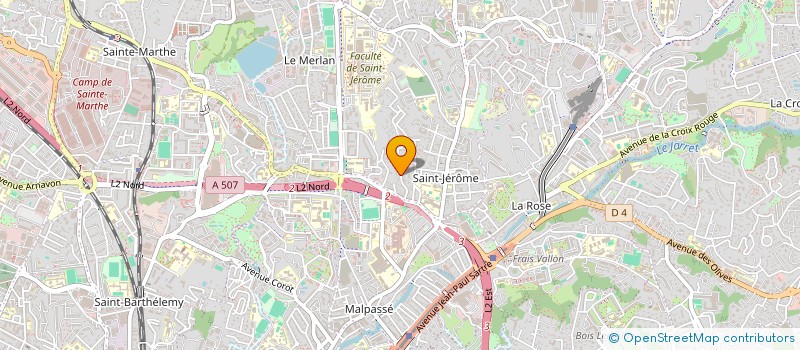 localisation de l'entreprise CARLINA à MARSEILLE