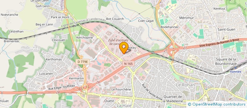 localisation de l'entreprise CARLINE à VANNES