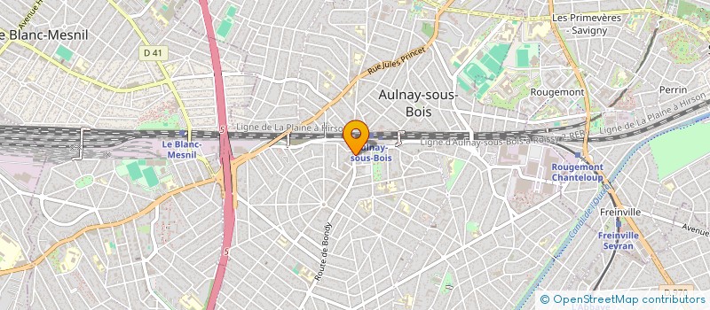 localisation de l'entreprise CARLINE à AULNAY-SOUS-BOIS
