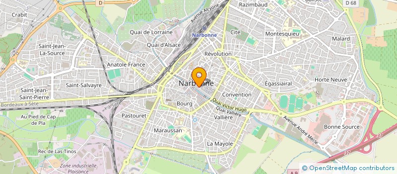 localisation de l'entreprise CARLINE à NARBONNE