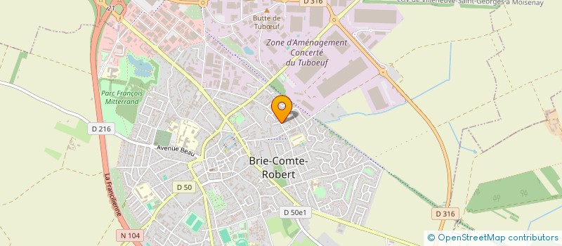 localisation de l'entreprise CARLINE à BRIE-COMTE-ROBERT