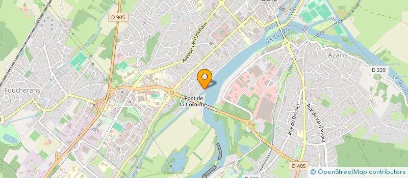 localisation de l'entreprise CARLISA à DOLE