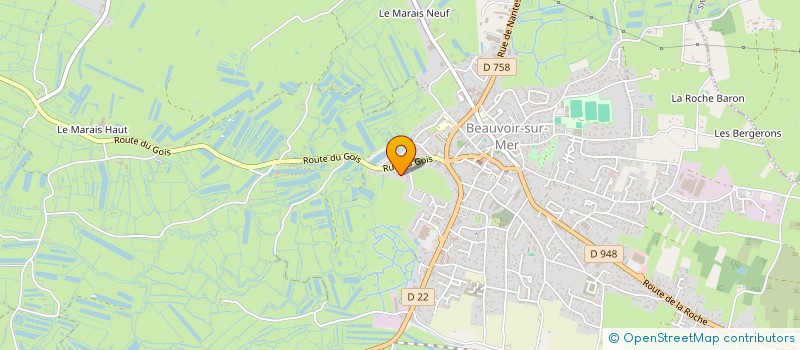 localisation de l'entreprise CARLITA  BEAUVOIR-SUR-MER