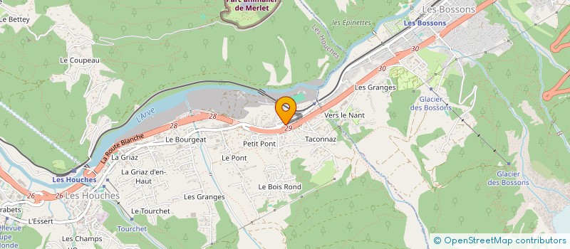 localisation de l'entreprise CARLITO à LES HOUCHES