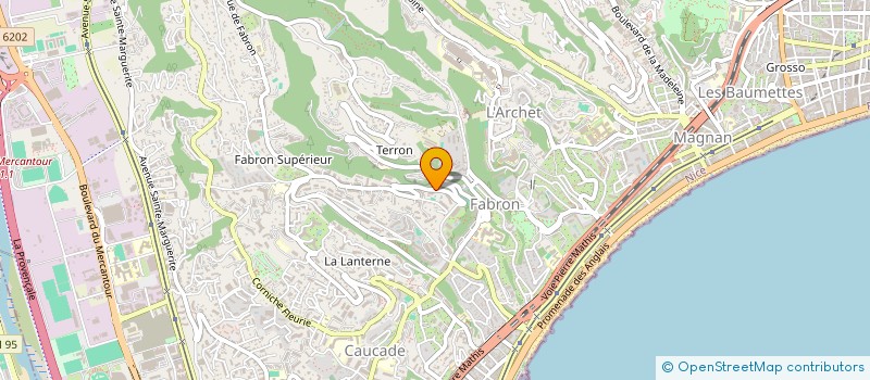 localisation de l'entreprise CARLIZ à NICE