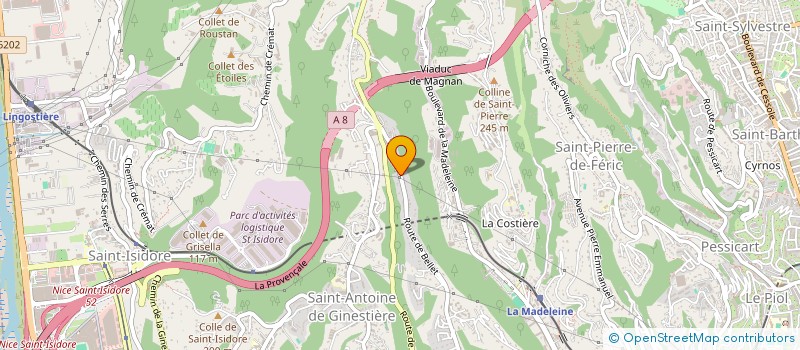 localisation de l'entreprise CARLLIAN à NICE