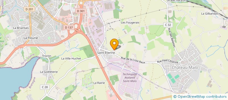 localisation de l'entreprise CARLO D'ALETH  SAINT-MALO