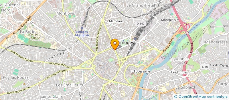 localisation de l'entreprise CARLOIS à LIMOGES