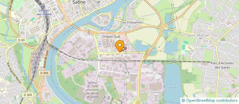 localisation de l'entreprise CARLON à CHALON-SUR-SAONE