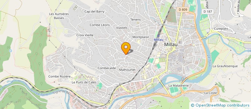 localisation de l'entreprise CARLOS à MILLAU