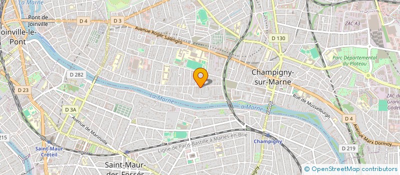 localisation de l'entreprise CARLOS CONSTRUCTION  CHAMPIGNY-SUR-MARNE