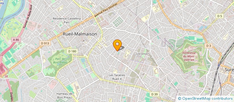 localisation de l'entreprise CARLOS PEINTURE MACONNERIE à RUEIL-MALMAISON