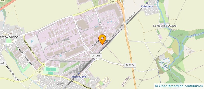 localisation de l'entreprise CARLOS PINTO MACONNERIE  MITRY-MORY