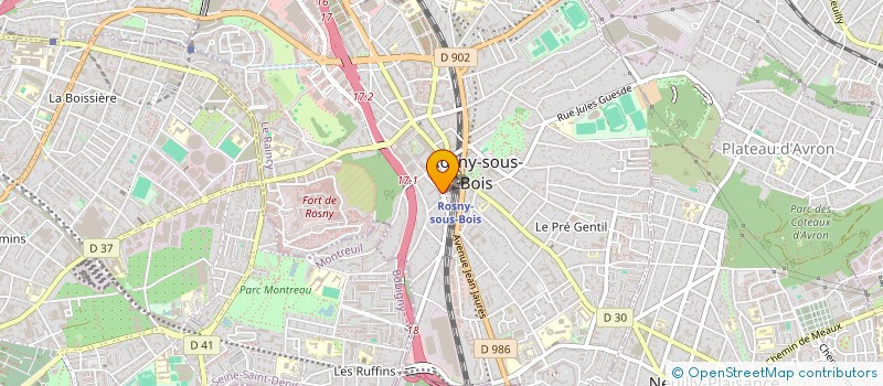 localisation de l'entreprise CARLOS SARL à ROSNY-SOUS-BOIS