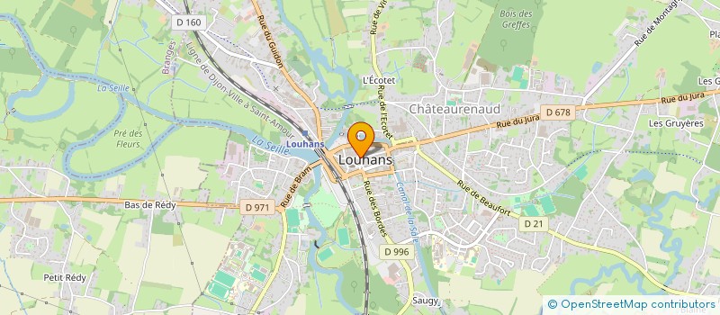 localisation de l'entreprise CARLOTI à LOUHANS