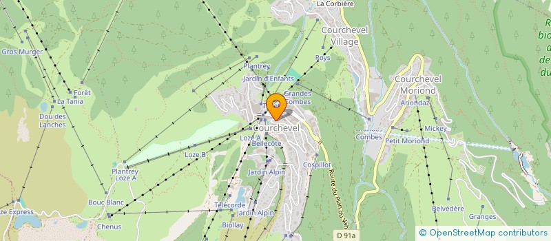 localisation de l'entreprise CARLOTTA à COURCHEVEL