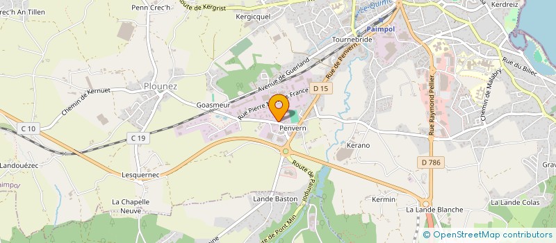 localisation de l'entreprise CARLOUA  PAIMPOL