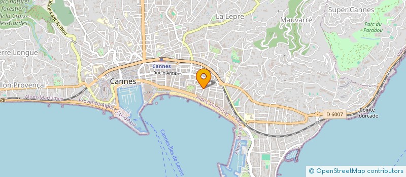localisation de l'entreprise CARLTON RIVIERA  CANNES