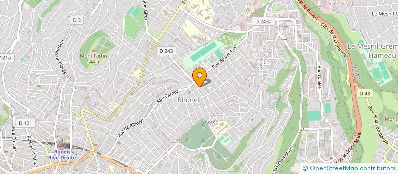 localisation de l'entreprise CARLTON SERVICE  BIHOREL