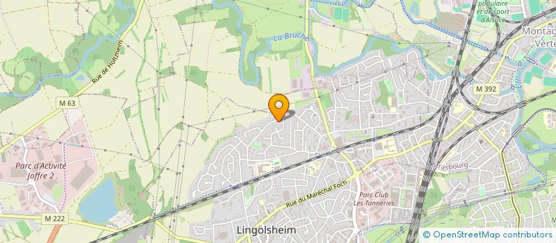 localisation de l'entreprise CARLUC  LINGOLSHEIM