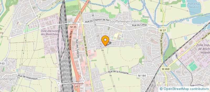 localisation de l'entreprise CARLUCCI PARDO  SOUFFELWEYERSHEIM