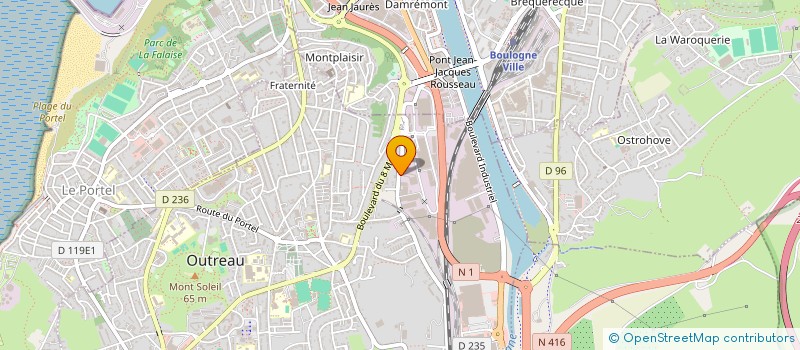 localisation de l'entreprise CARLY PROMOTION  OUTREAU