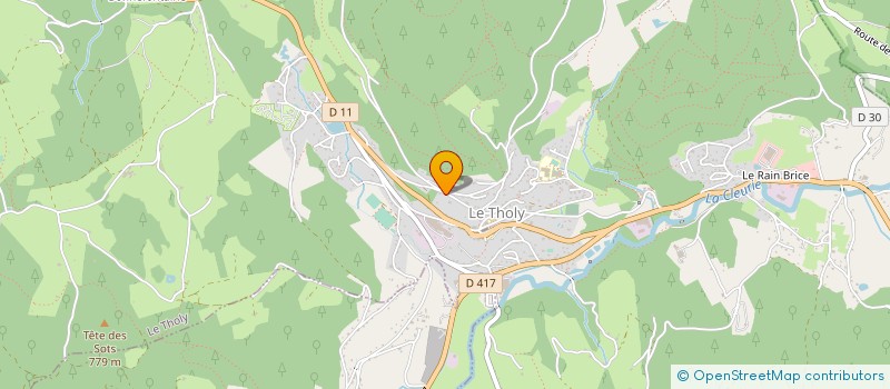 localisation de l'entreprise CARLY SECURITE INCENDIE  LE THOLY