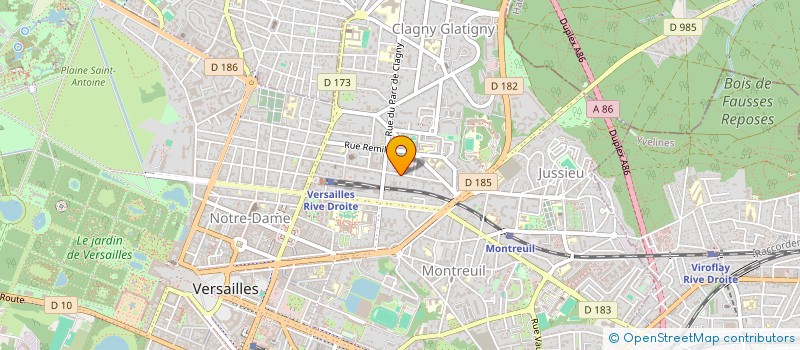 localisation de l'entreprise CARLYAZ SERVICE AUTOMOBILES à VERSAILLES