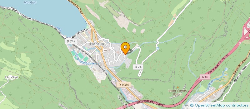 localisation de l'entreprise CARM IMMO à NANTUA