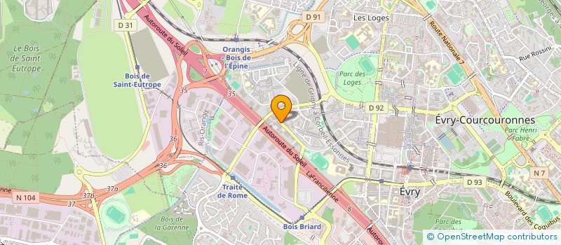 localisation de l'entreprise CARMA  EVRY-COURCOURONNES